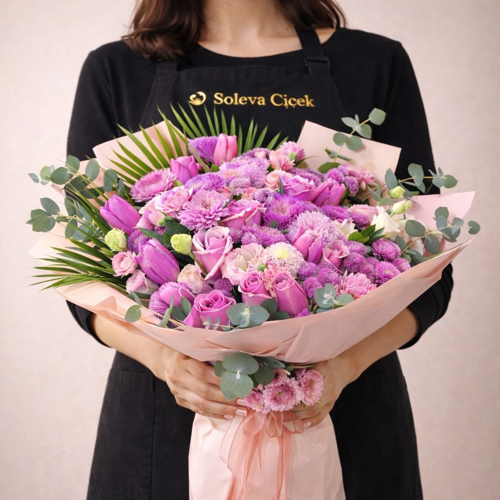 Pembe Mor Rüya Buketi