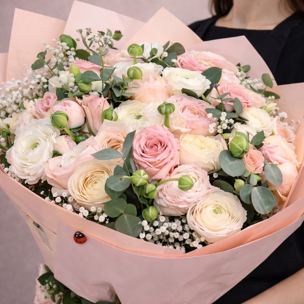 Pastel Gül Buketi